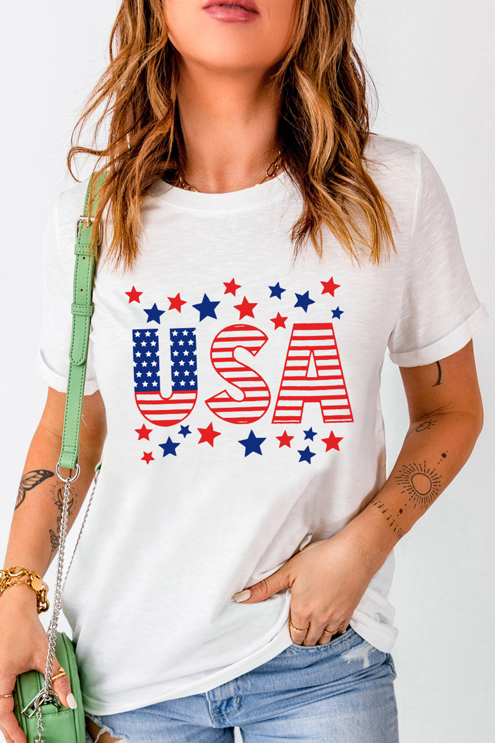 USA Star and Stripe Graphic Tee USA Star and Stripe Graphic Tee